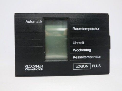 Klöckner Logon Plus heating controller black